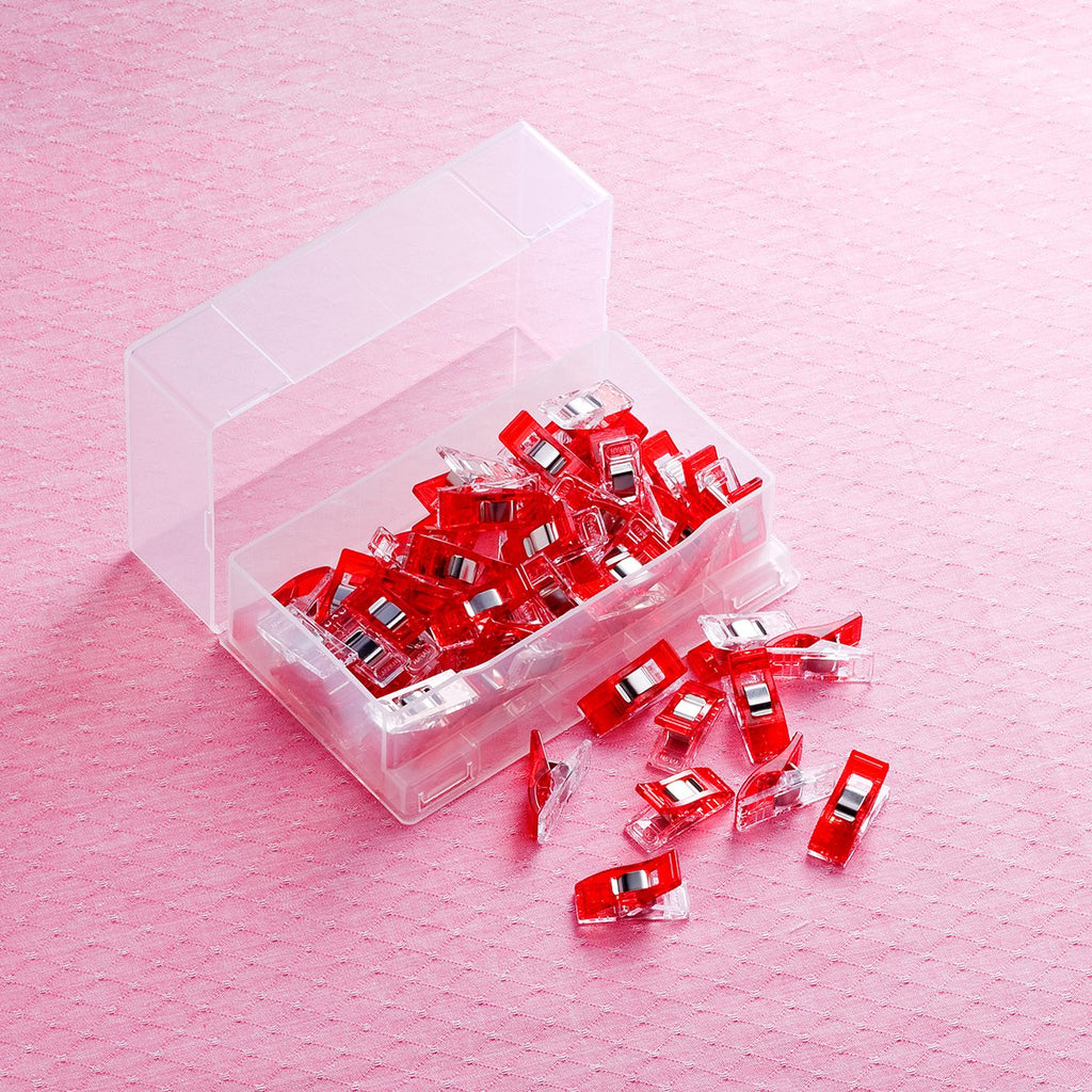 Fabric Clips pack of 10 RED 