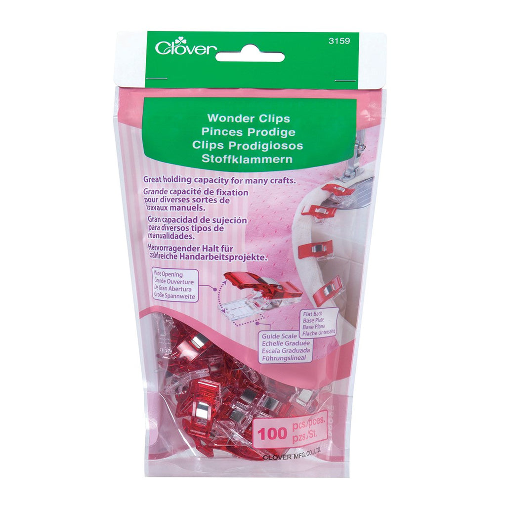 Clover Mini Wonder Clips Assorted 50pc with Storage Case 3189 – Cuddle Cat  Quiltworks