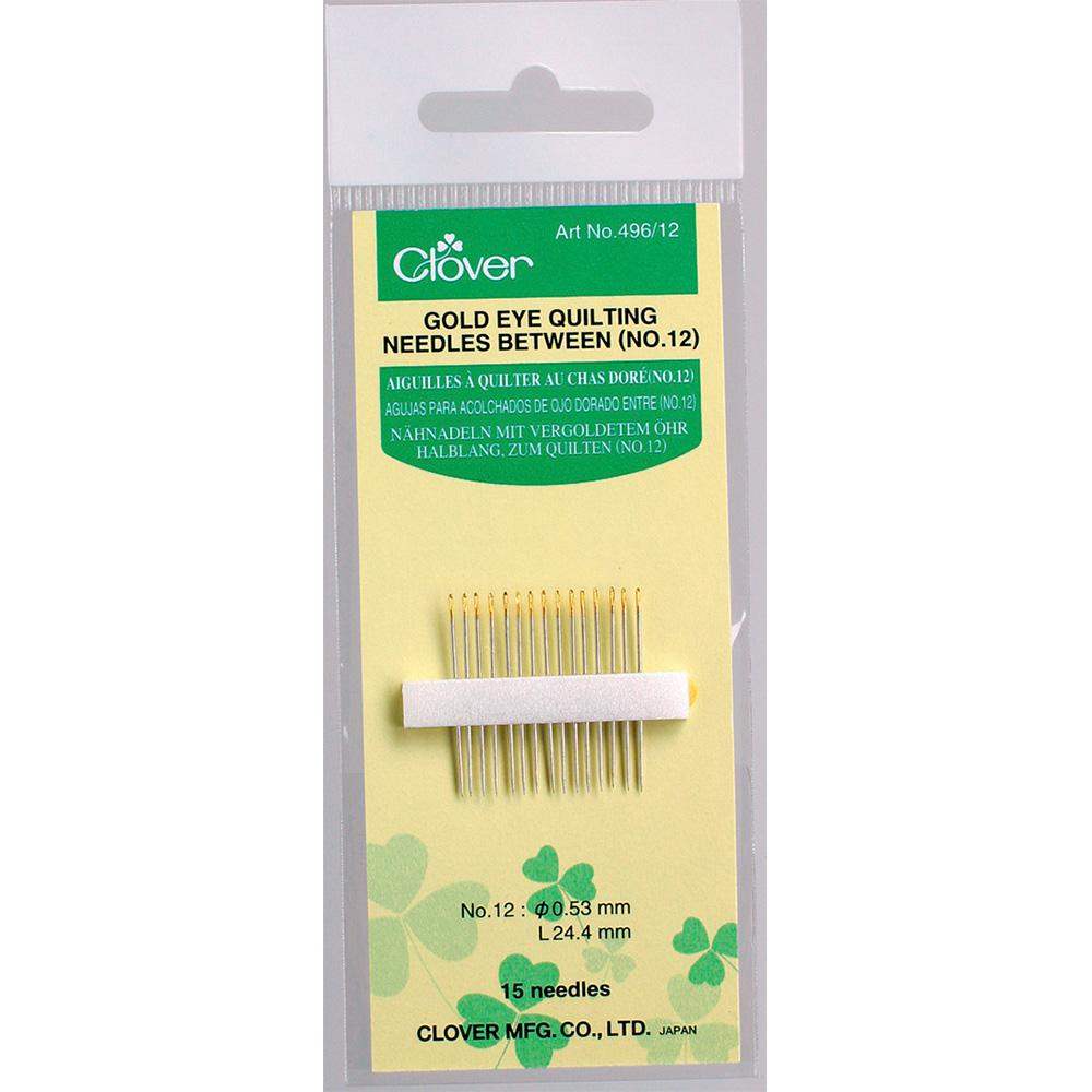 Black Gold Hand Sewing Needles (Applique/Sharps) No. 12 – Clover