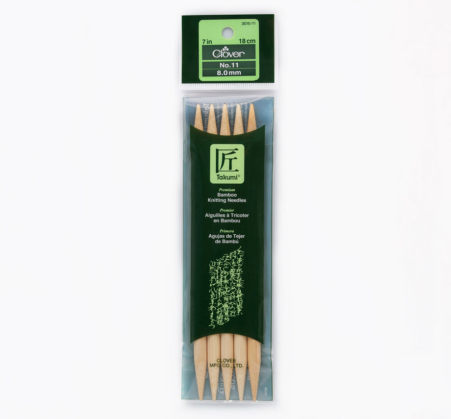 KNITTING NEEDLES Size 10 1/2 65mm Bamboo Premium Clover 9 Long 