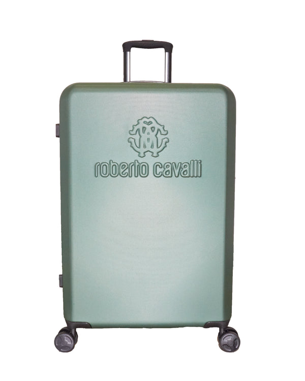 Roberto Cavalli 20 Inch Monogram Spinner Suitcase on SALE