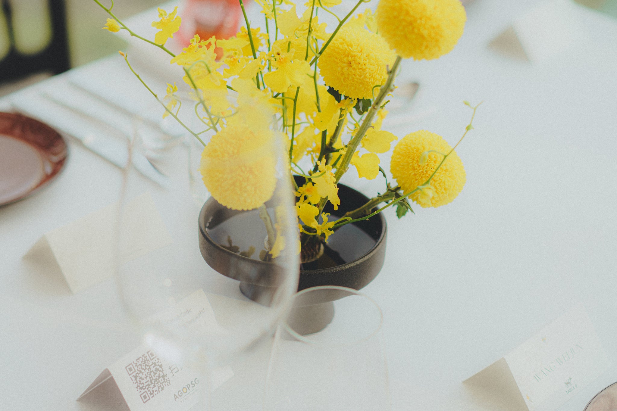 Wedding Floral Ikebana Table Centrepieces at 1-Atico 09