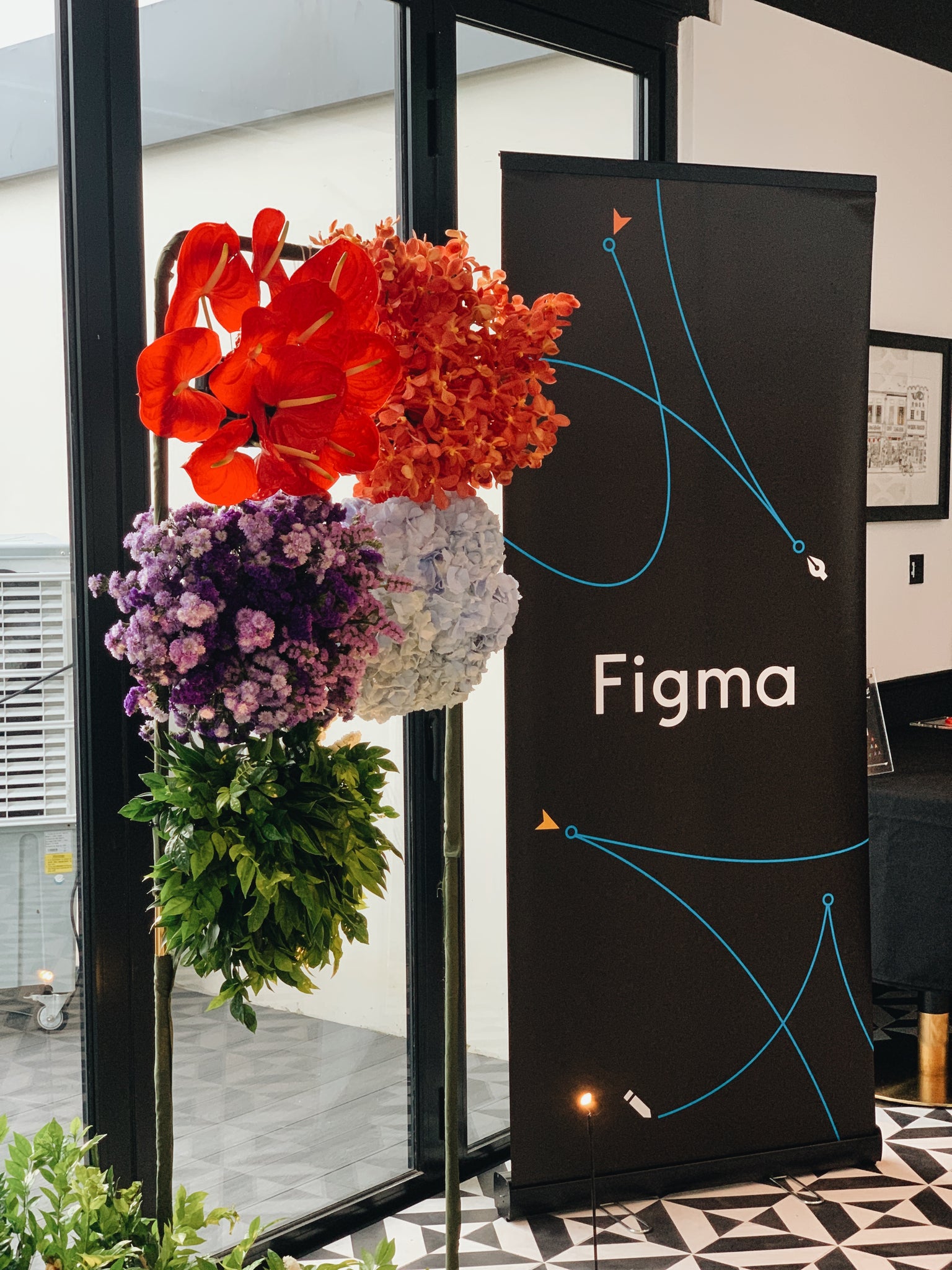 Vibrant Floral Installation for Figma Launch 01