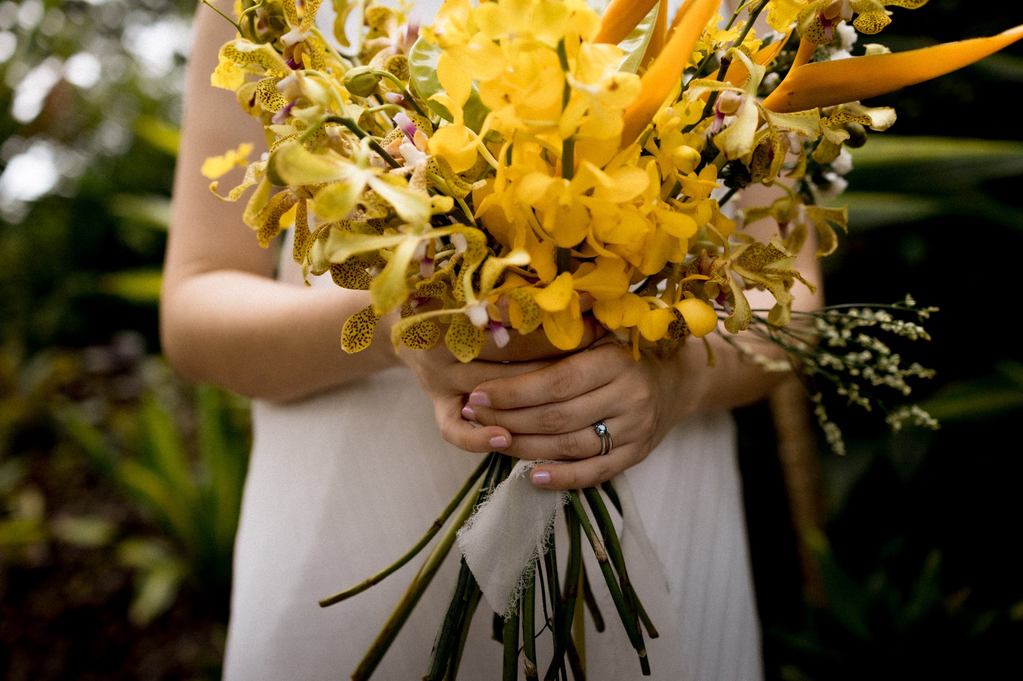 Bright, Vibrant, Tropical Flower Bouquet for Wedding At Botanico 01