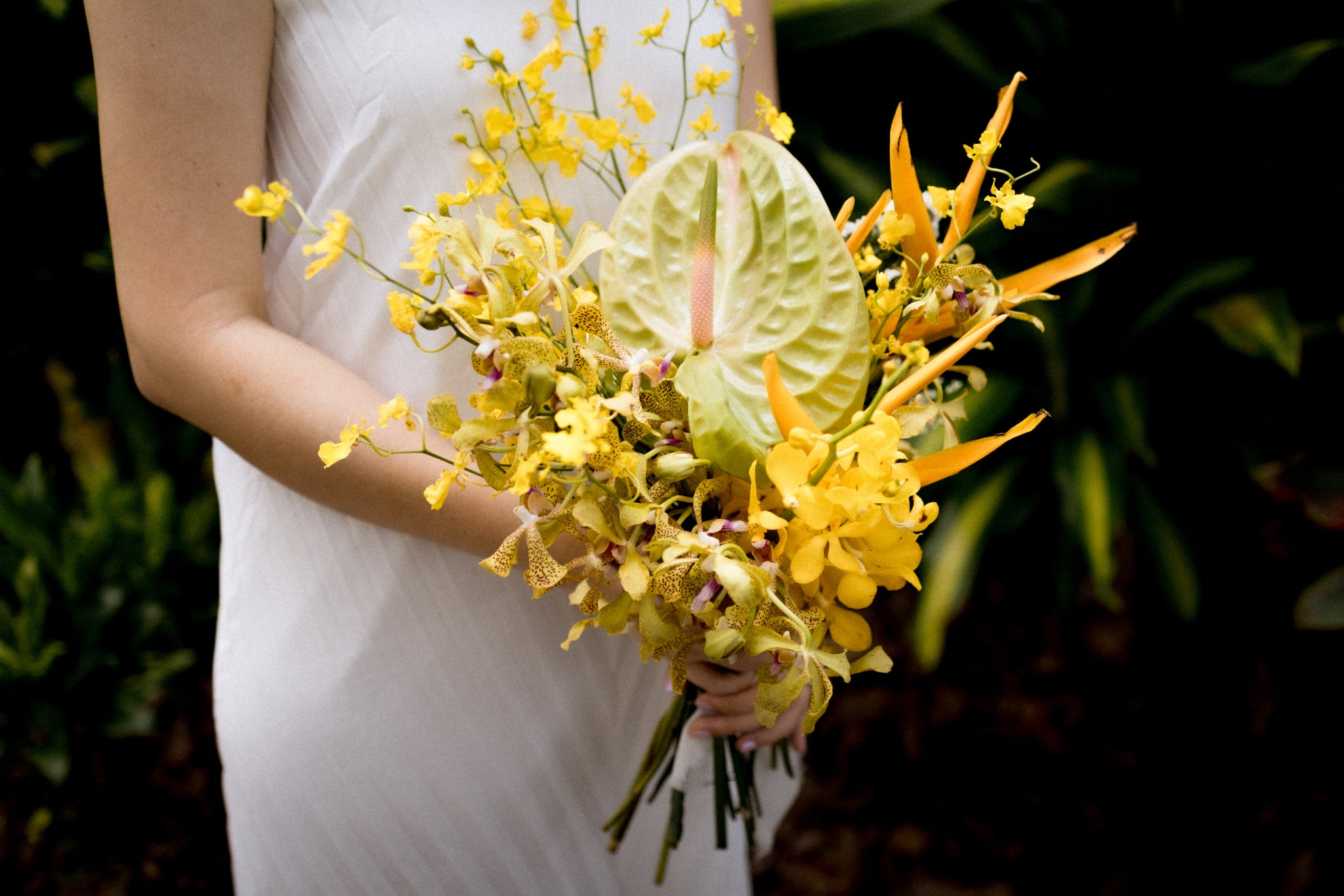 Bright, Vibrant, Tropical Flower Bouquet for Wedding at Botanico 02