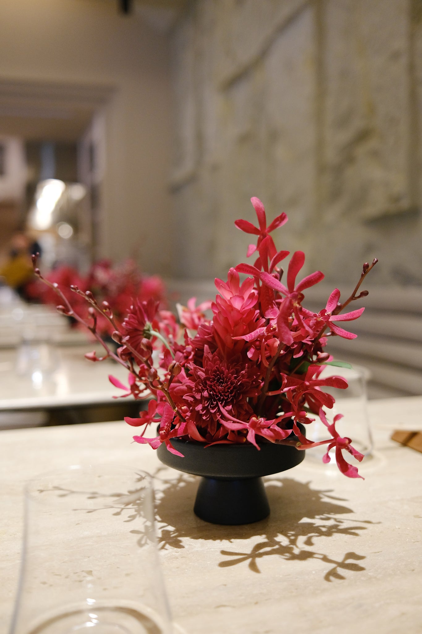 Botanical Floral Ikebana Table Arrangements At Fiz Restaurant 06