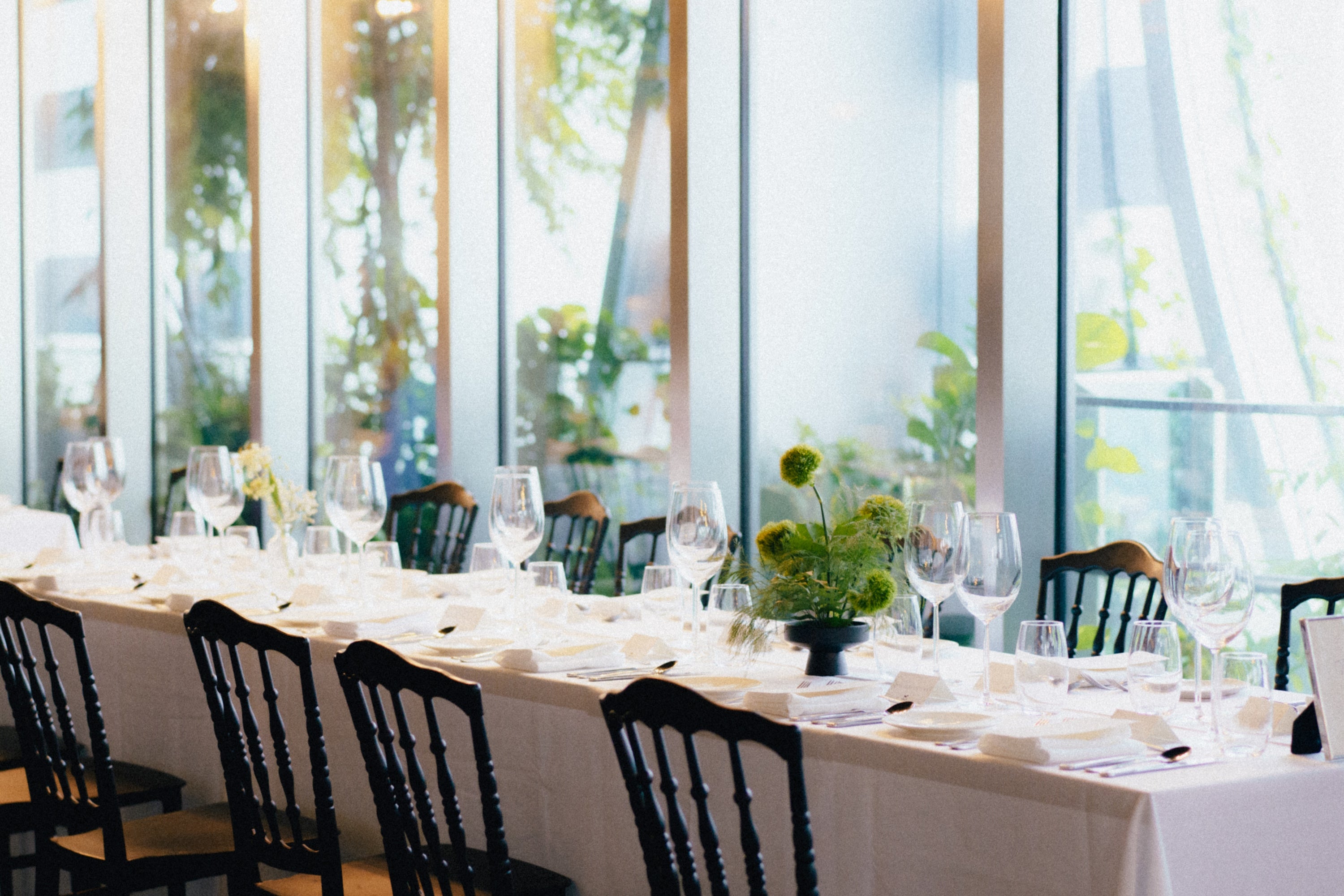 Botanical Floral Ikebana Table Arrangements with Fruits for Wedding at 1-Arden 18