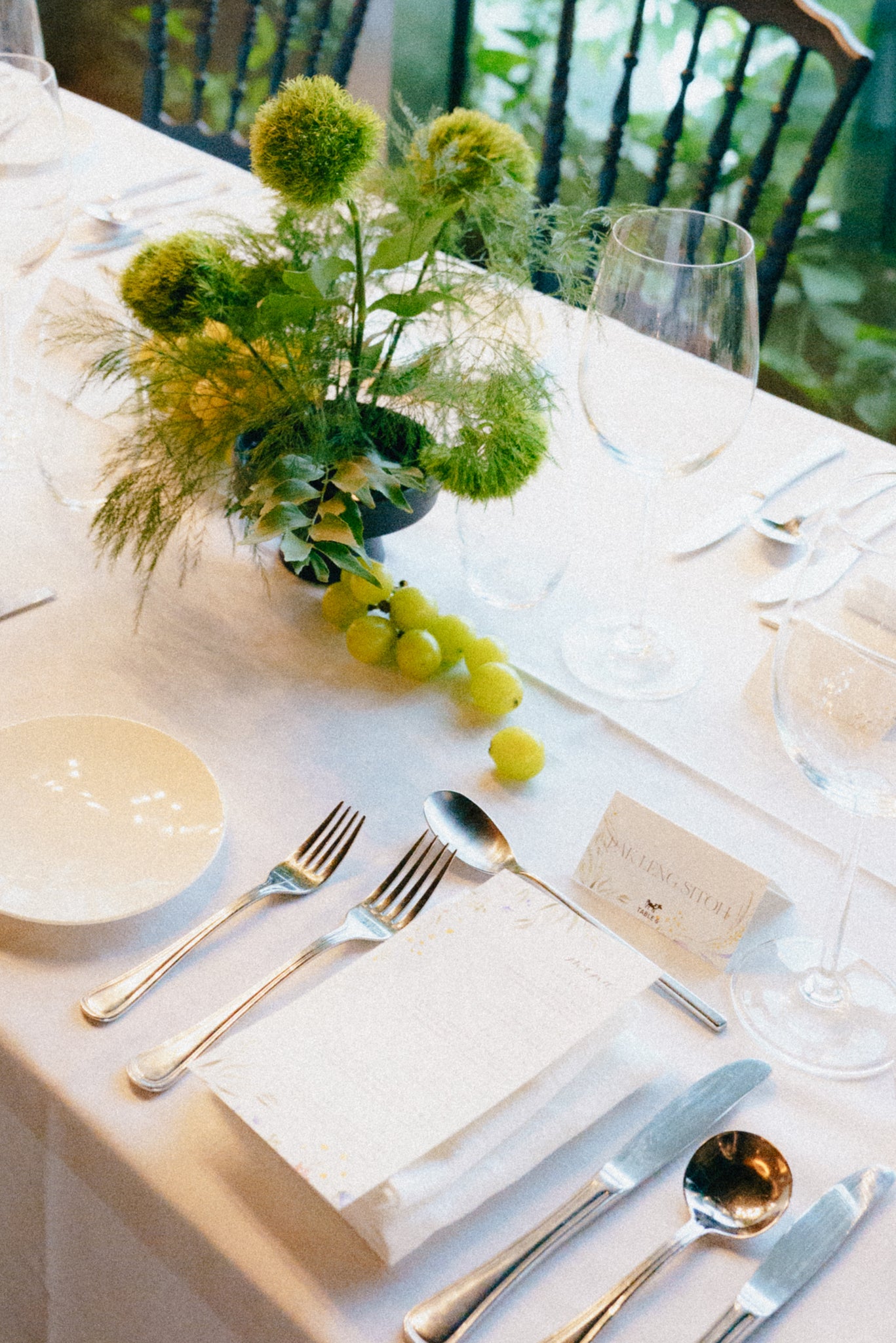 Botanical Floral Ikebana Table Arrangements with Fruits for Wedding at 1-Arden 06