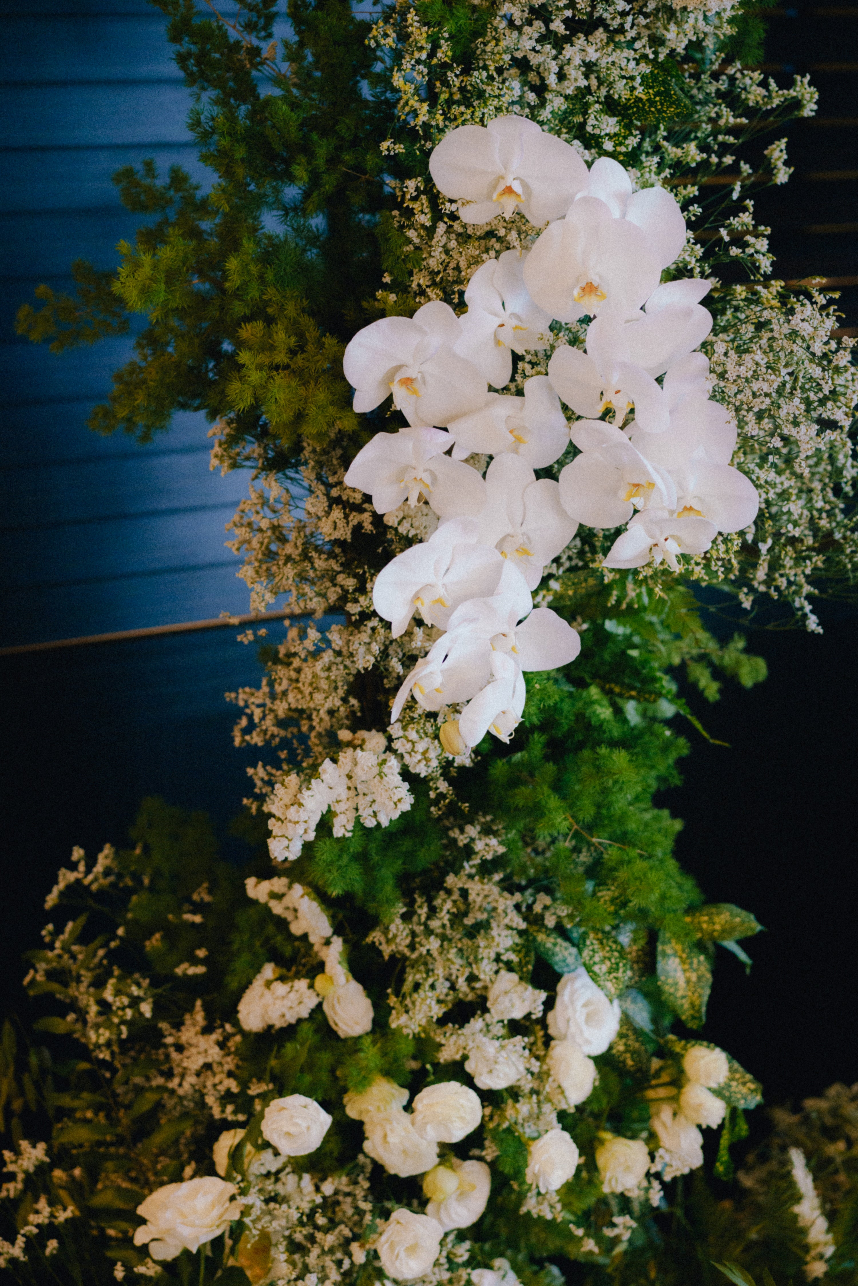 Botanical Floral Backdrop for Wedding at 1-Arden 20
