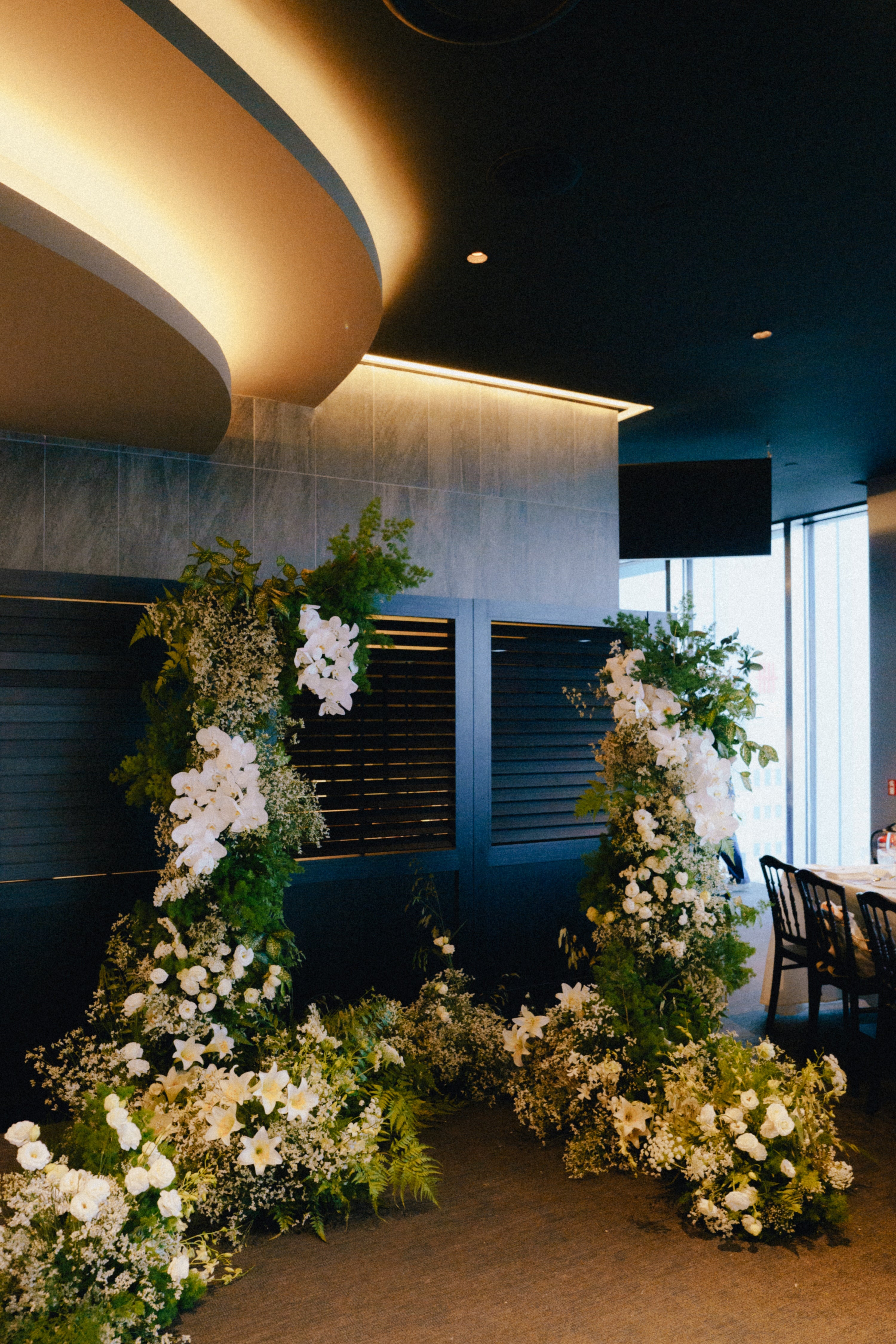 Botanical Floral Backdrop for Wedding at 1-Arden 19