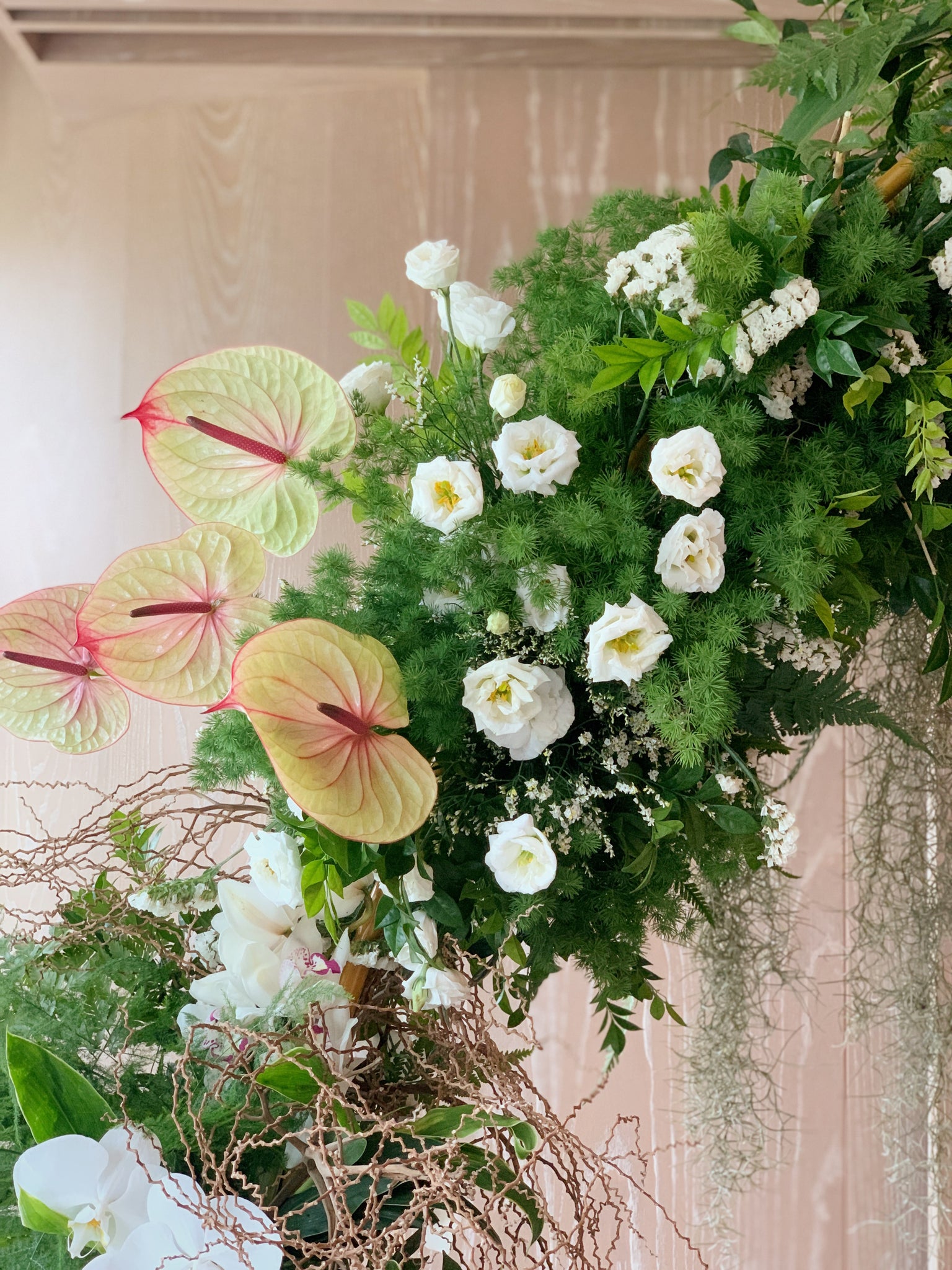 Botanical Floral Arch Backdrop for Wedding at Andaz 04