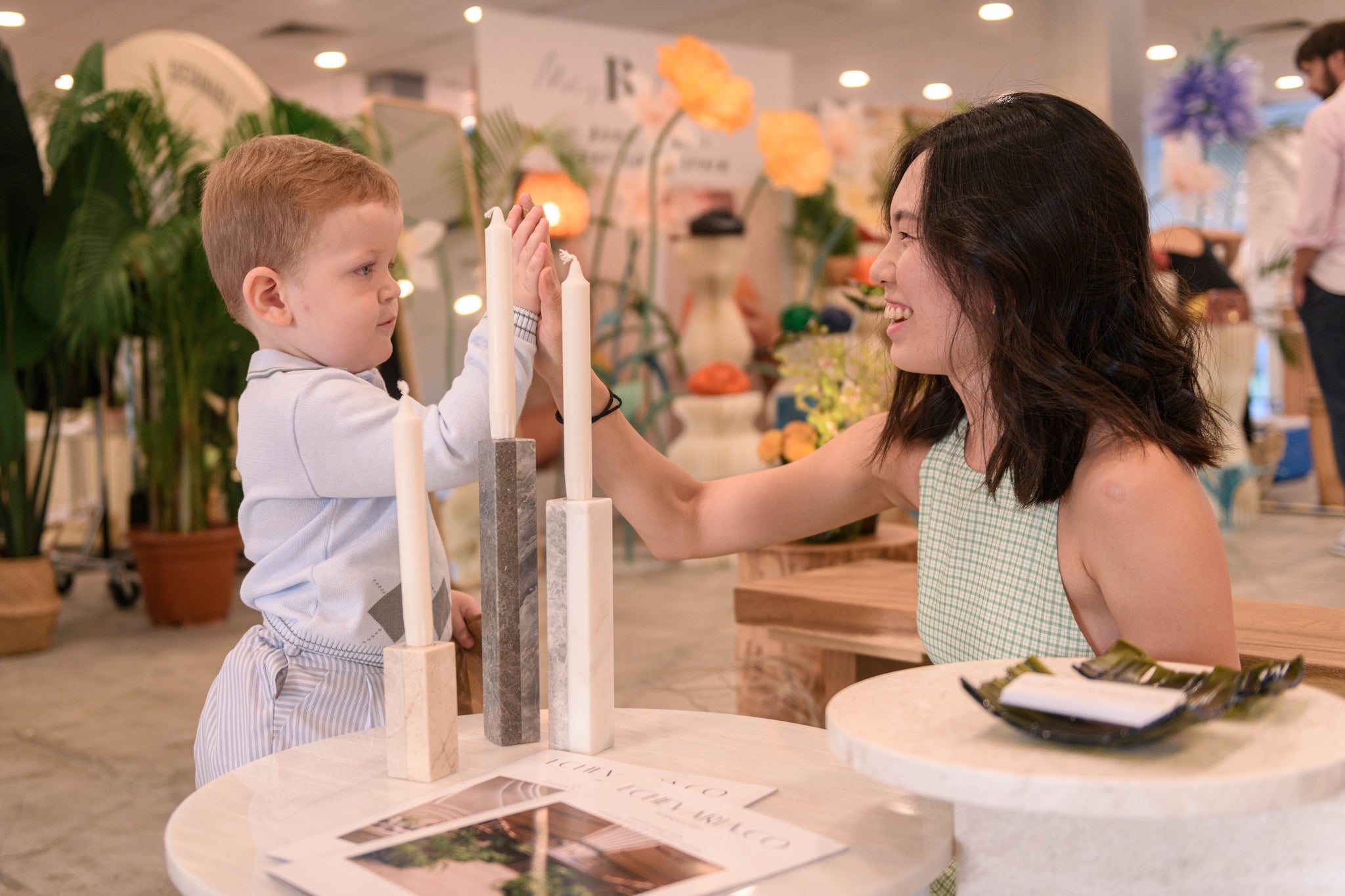 Boutiques Fair Singapore green botanical sustainable hanging installation