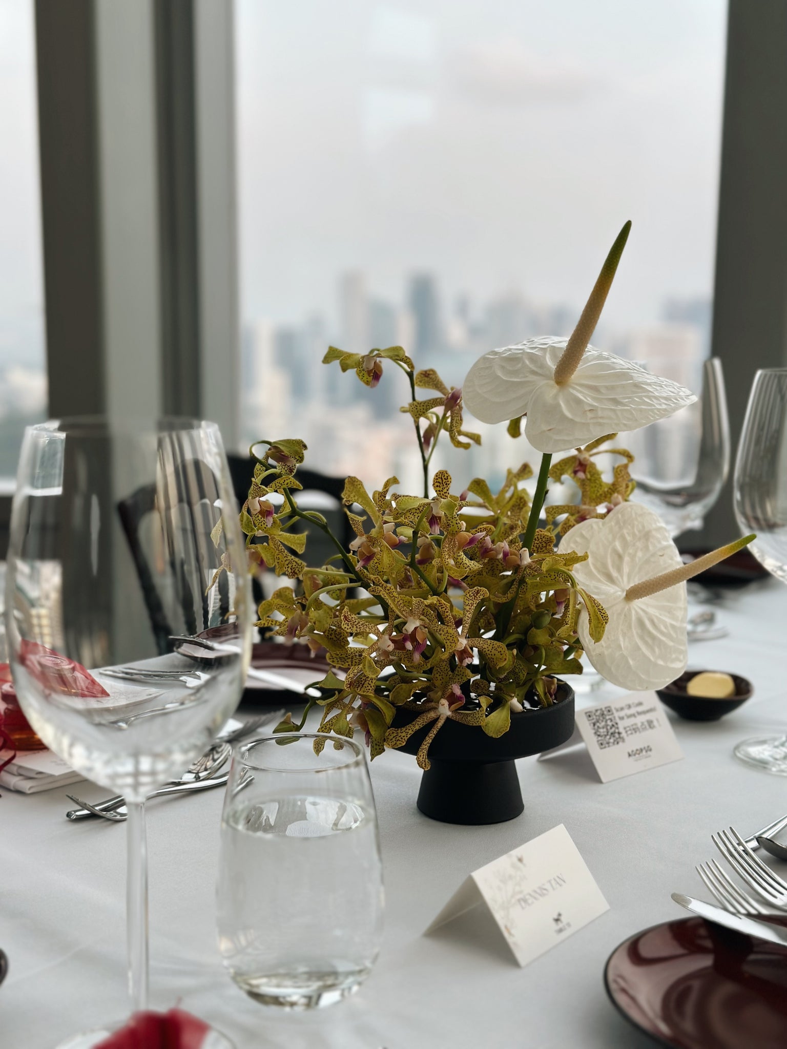 Wedding Floral Ikebana Table Centrepieces at 1-Atico 11