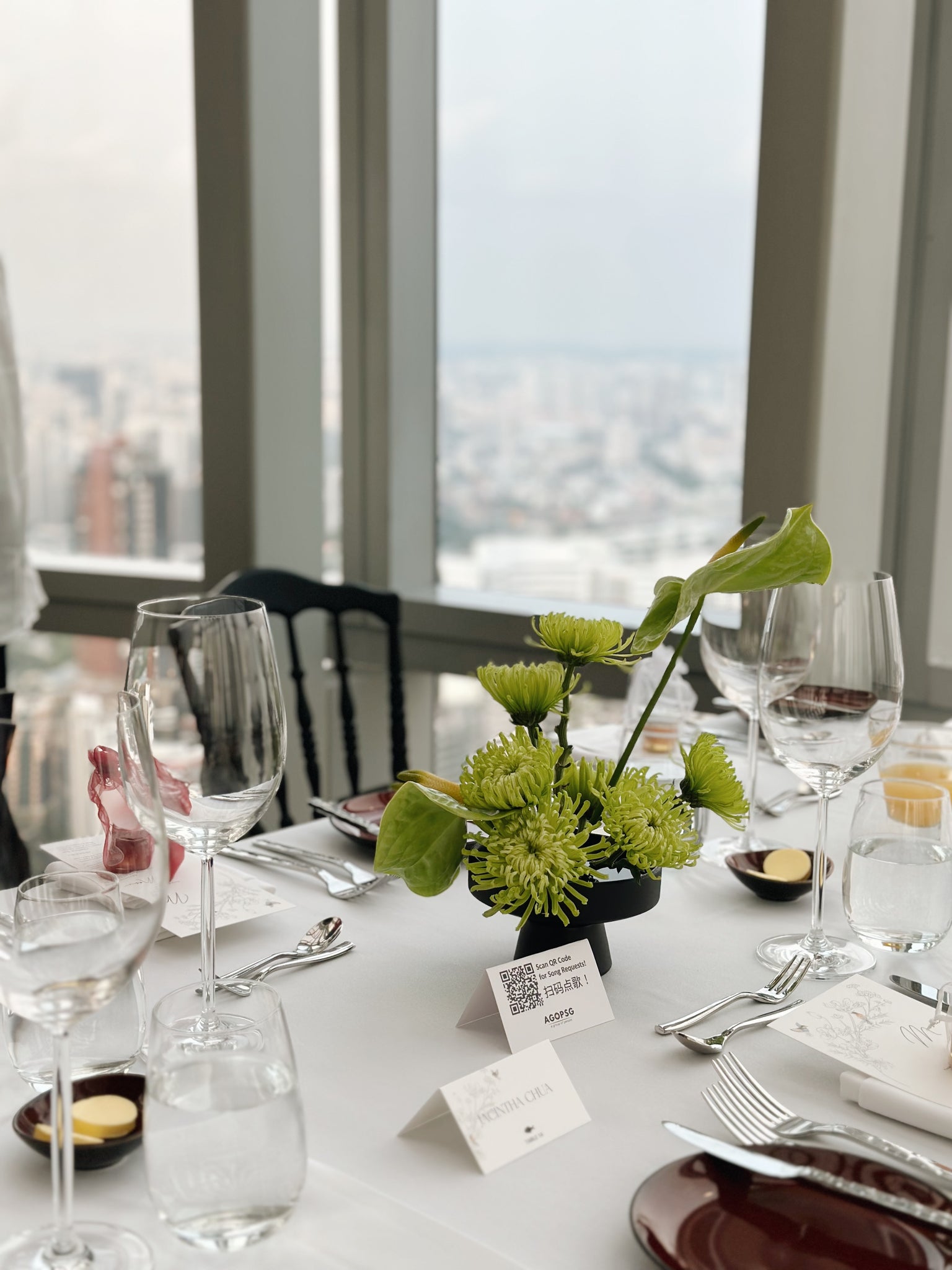 Wedding Floral Ikebana Table Centrepieces at 1-Atico 13