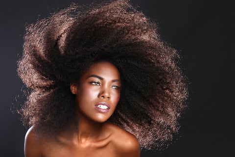 Black Woman With Full Thick Natural Hair