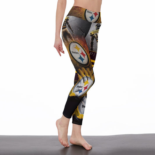 Pittsburgh Steeler 3D Print YOGA Gym Sports Leggings High Waist Fitnes – 4  Fan Shop