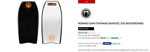 Nomad Sam Thomas Bodyboard