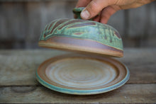 Load image into Gallery viewer, Dome Butter or Cheese Dish in Turquoise
