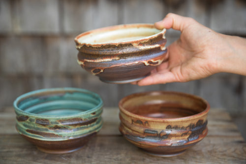 Rounded Soup Bowl with Handle – With These Hands Pottery