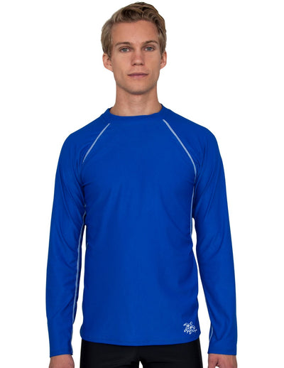 Mens Rash Guard Shirts Quick Dry Swim Shirts UV Protection Long Sleeve T- Shirts