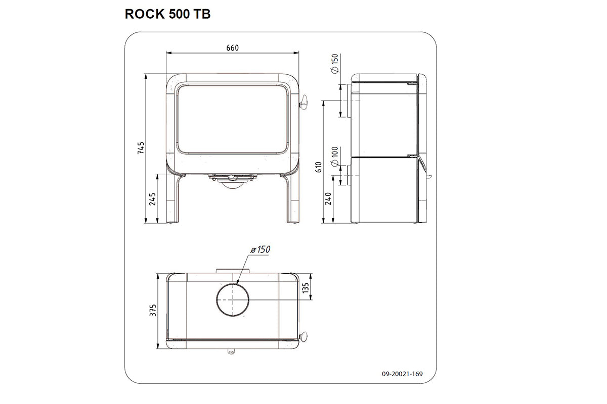 Dovre Rock 500 Tablet Base Dimensions