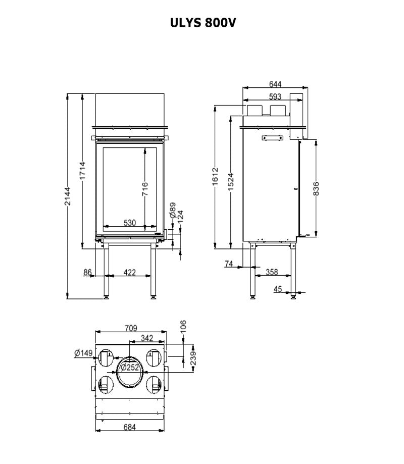 Fondis Ulys 800 Dimensions