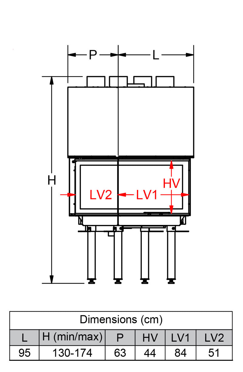 Fondis Ulys 900 Corner Dimensions