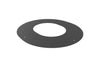 1 Piece Round Finishing Plate 45° (125mm) BLACK-Mi-Flues Ltd-The Stove Yard