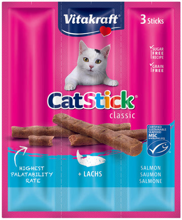 Vitakraft Cat Stick Mini Salmon Treats 3pcs