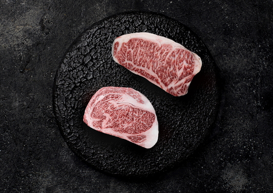 100% Japanese Wagyu Beef, A-5 Grade, One 22-24oz Ribeye Steak