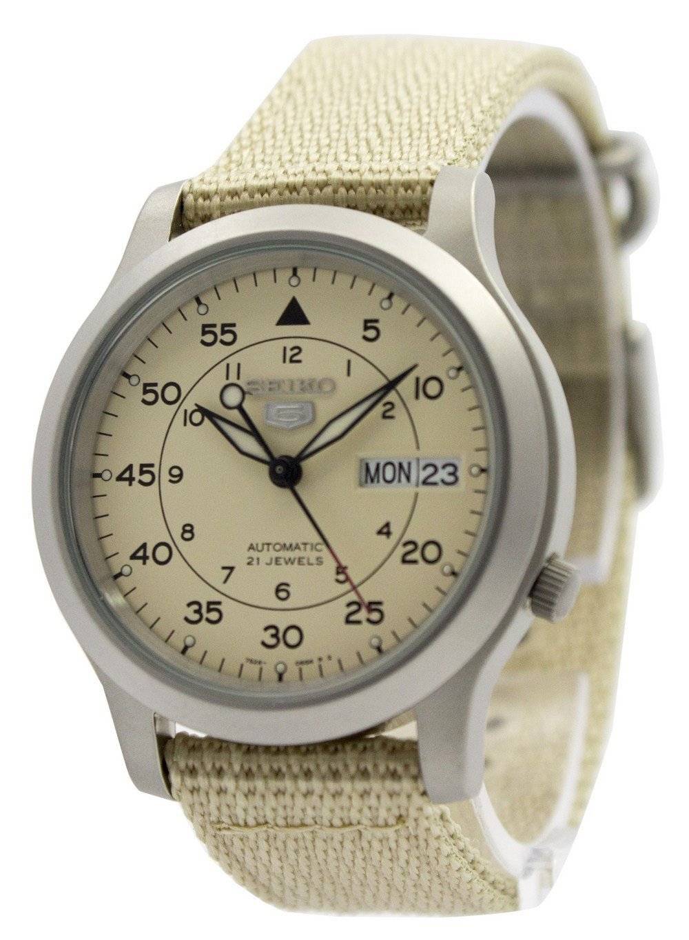 Seiko 5 Military Automatic Nylon Strap SNK803K2 Men's Watch – Watch Depot NZ