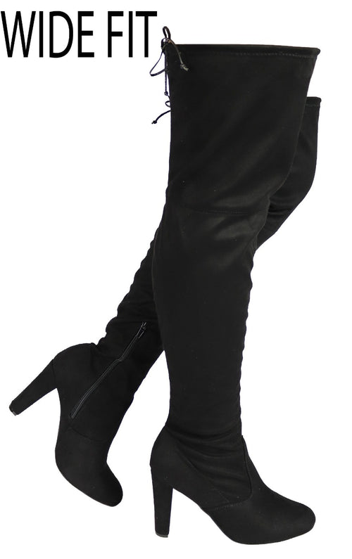 wild diva over the knee heeled womens boots