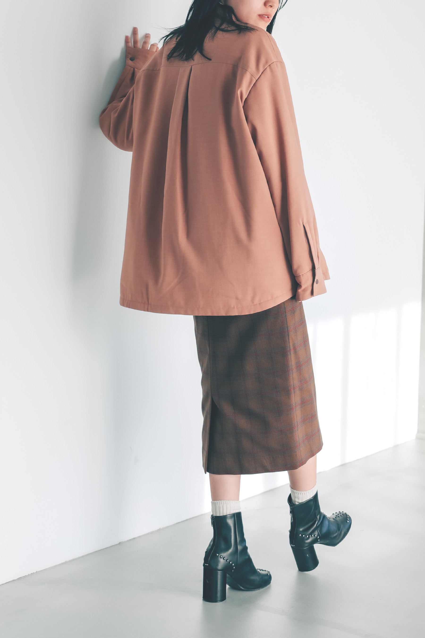 フェイクファーガウンコート-Unisex