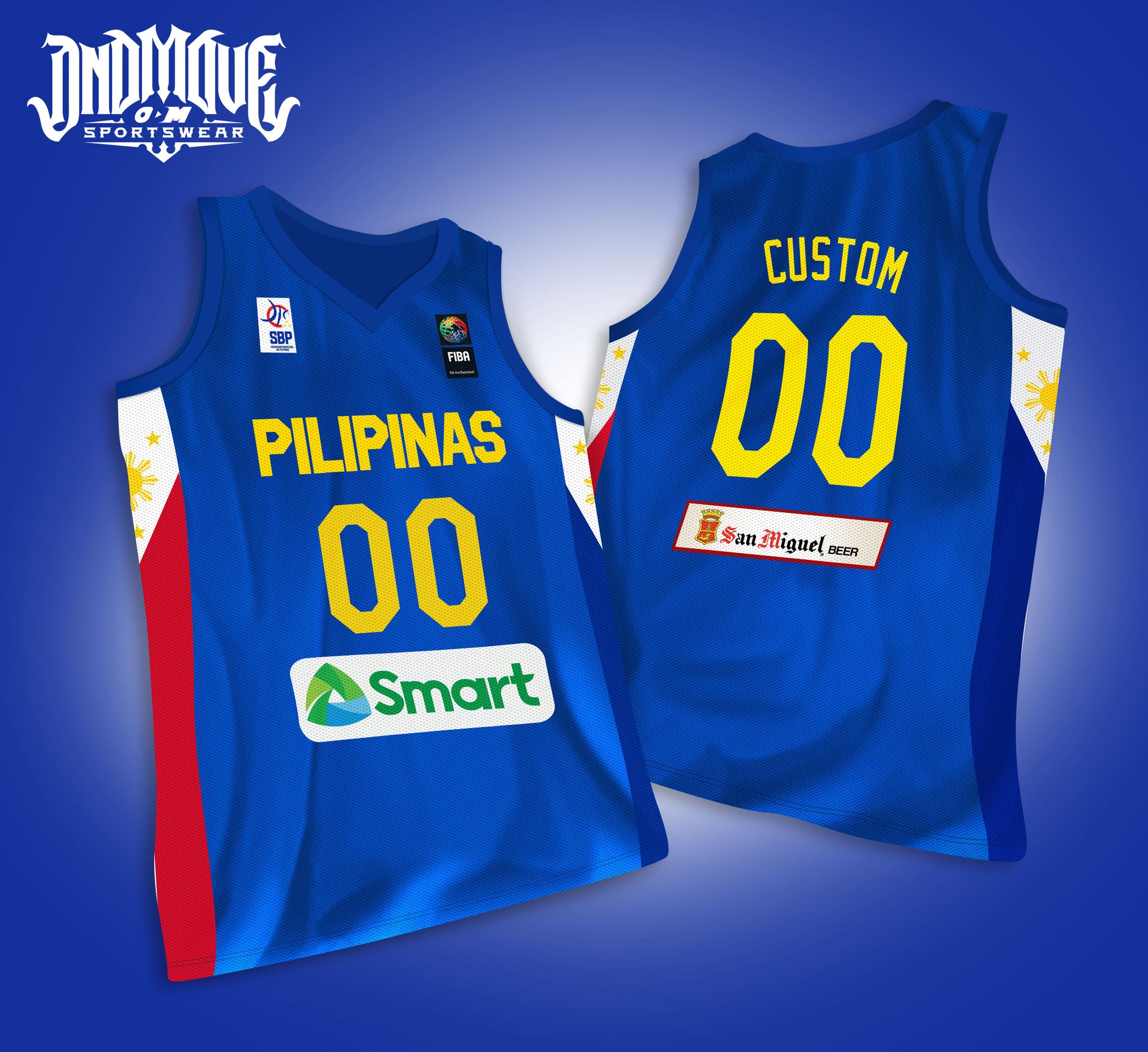 CUSTOM GILAS PILIPINAS blue jersey – On D' Move Sportswear