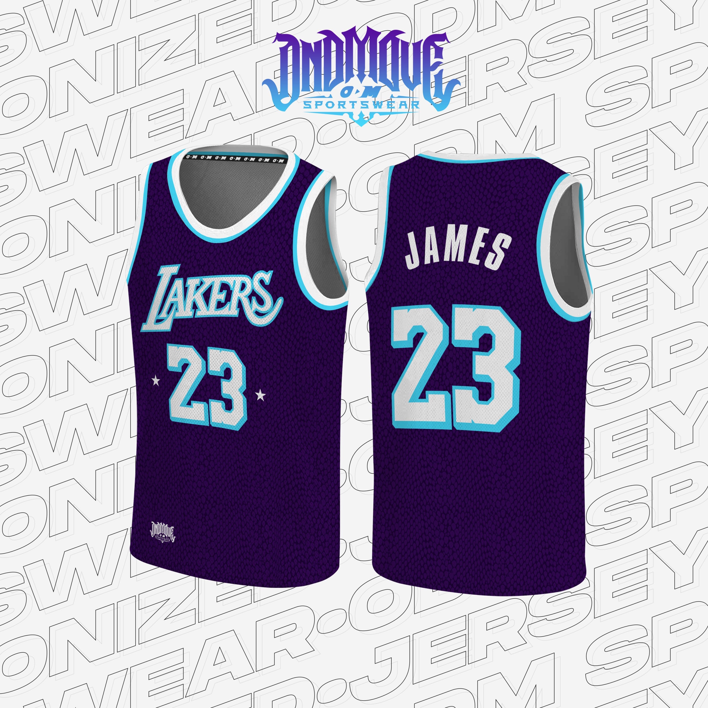 CUSTOM LAKERS 2022 CITY JERSEY x ODM – On D' Move Sportswear