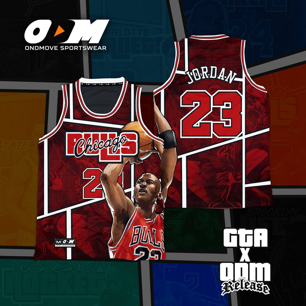 Chicago Bulls Rose ODM x GTA Concept Jersey – On D' Move Sportswear