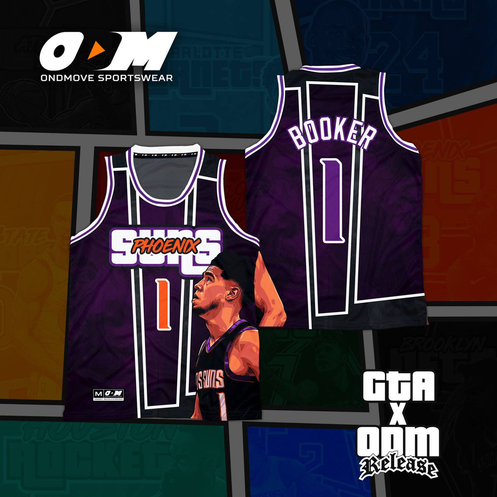 d booker phoenix suns ODM Series jersey – On D' Move Sportswear