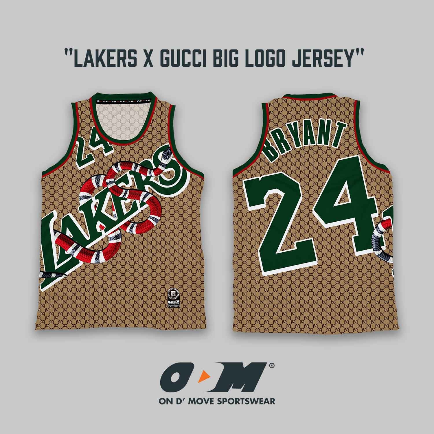 lakers gucci jersey