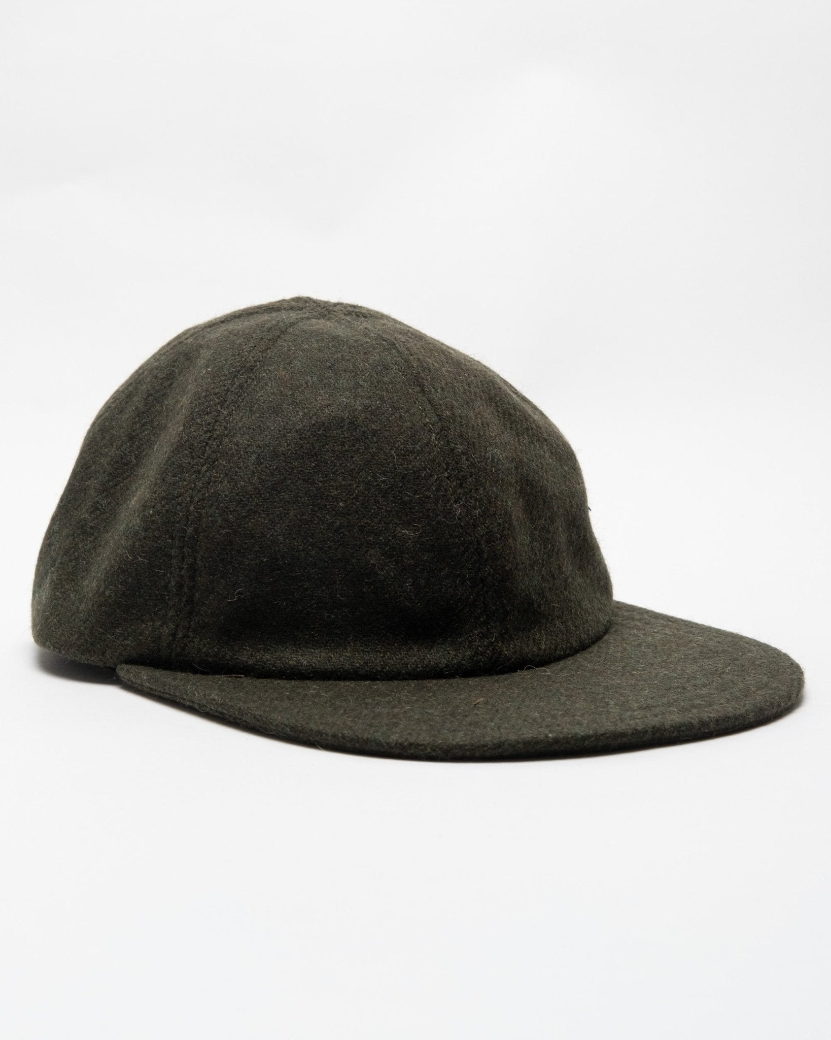 Classic 6 Panel Cap Melange Wool Green