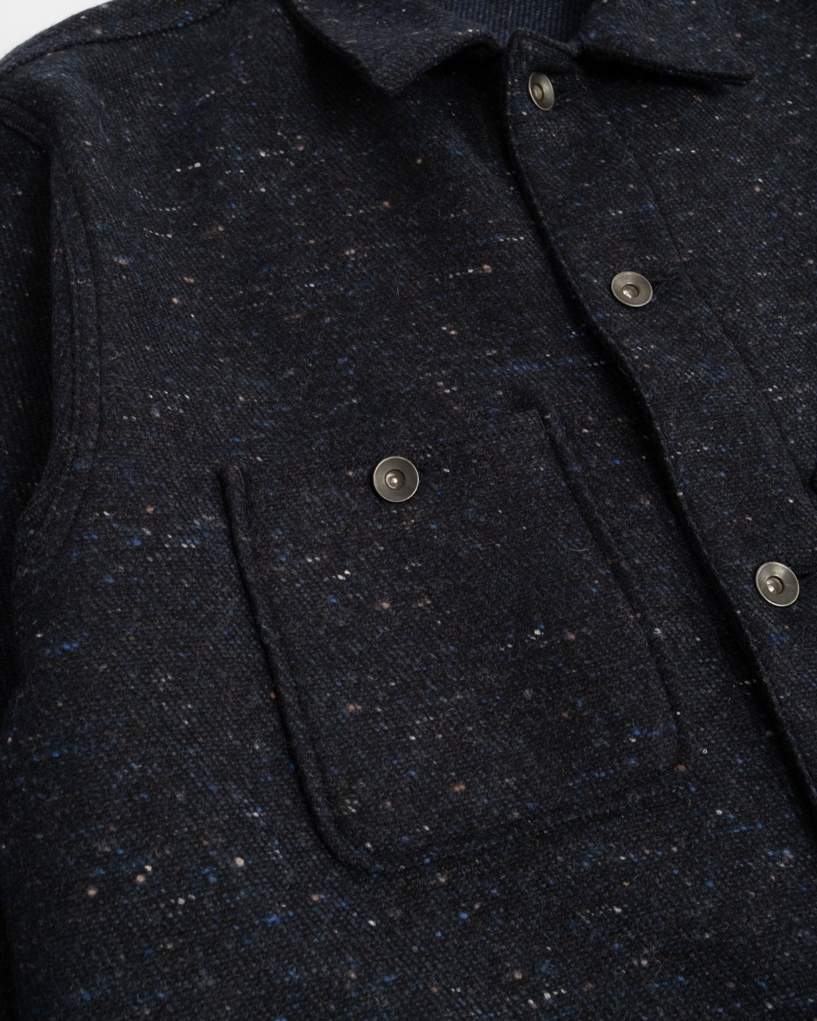 Coverall Jacket Tommy Wool Blend Navy