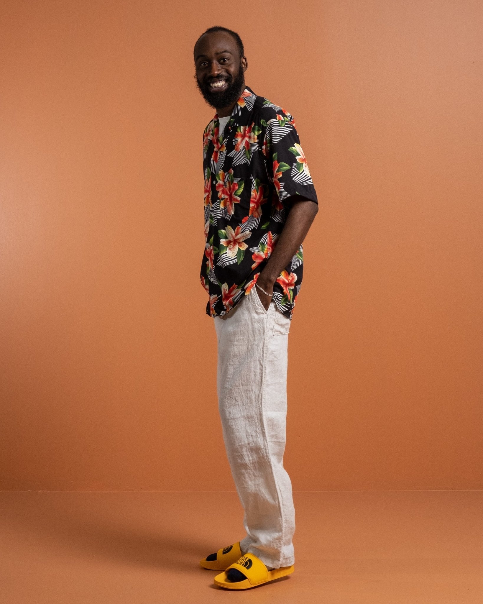 Hibiscus Rayon Camp Shirt