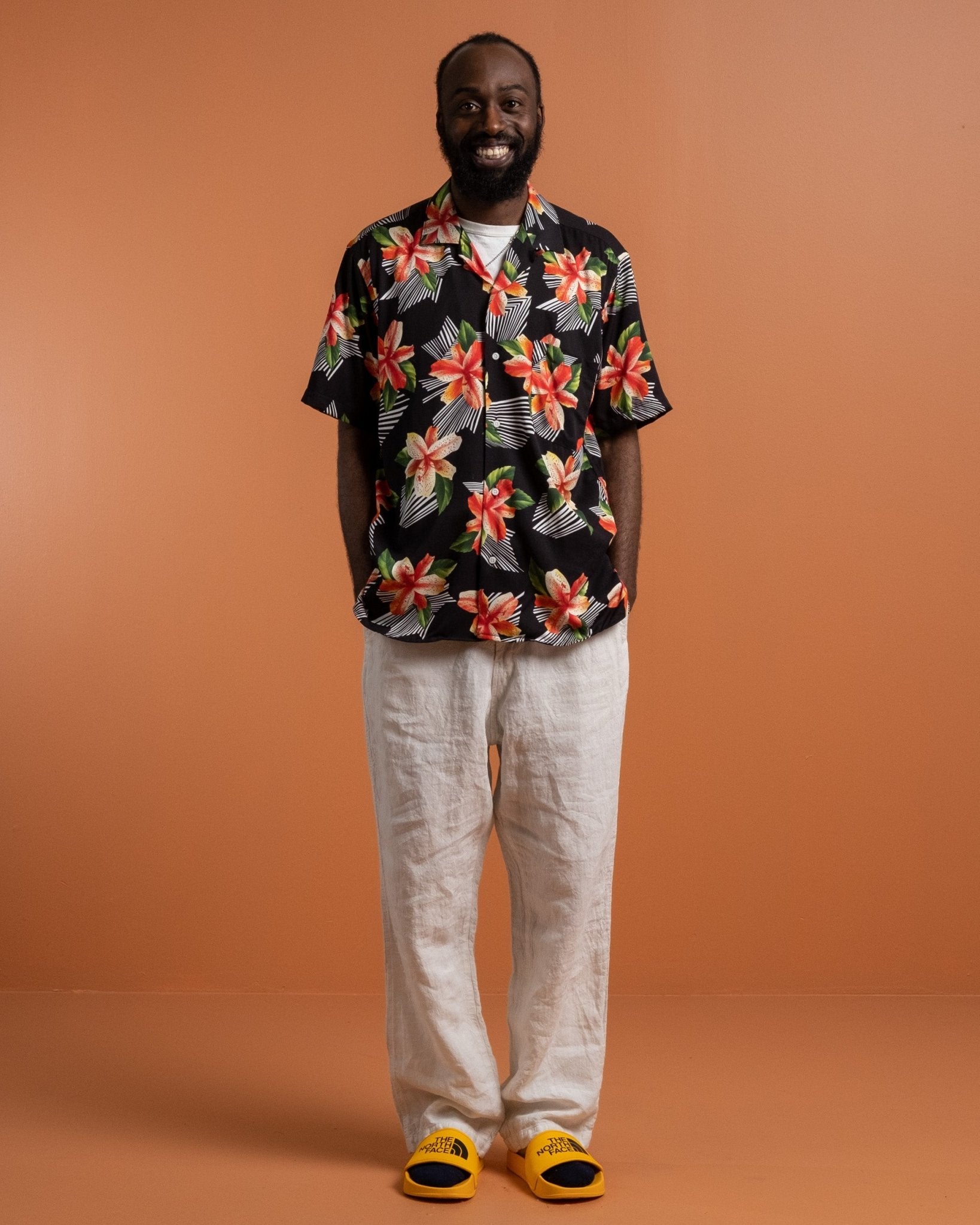 Hibiscus Rayon Camp Shirt