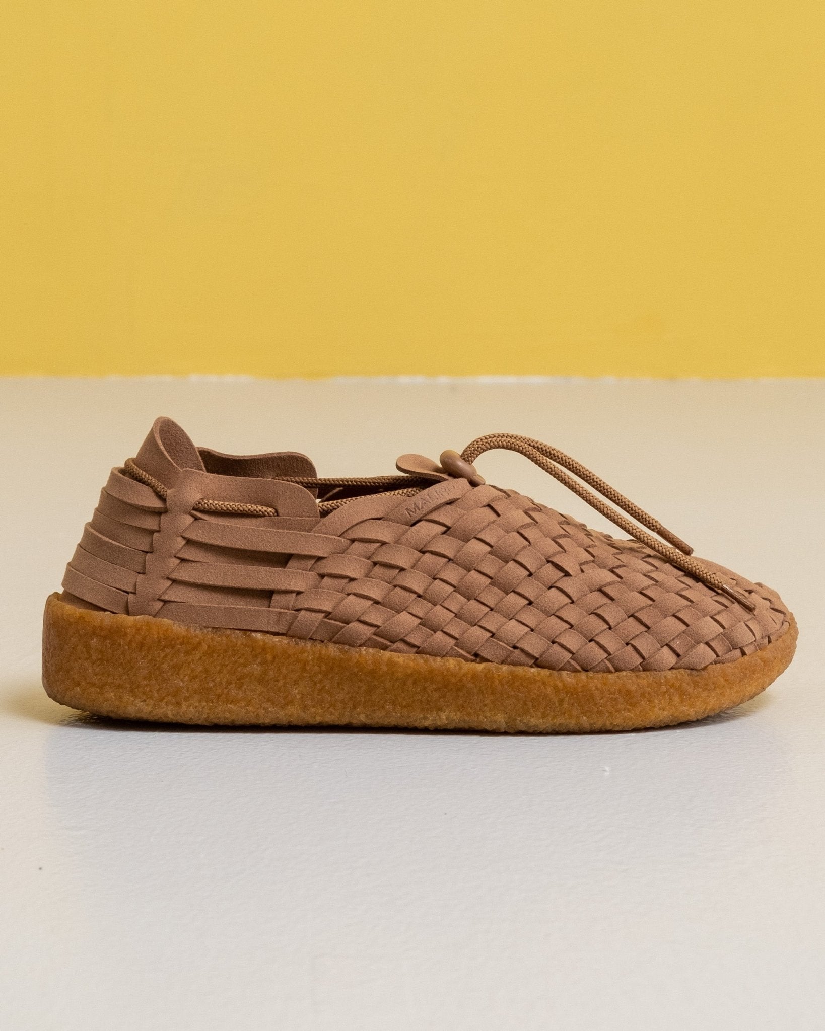 Latigo Suede/Vegan Leather Crepe Gum Shoes Walnut/Tan