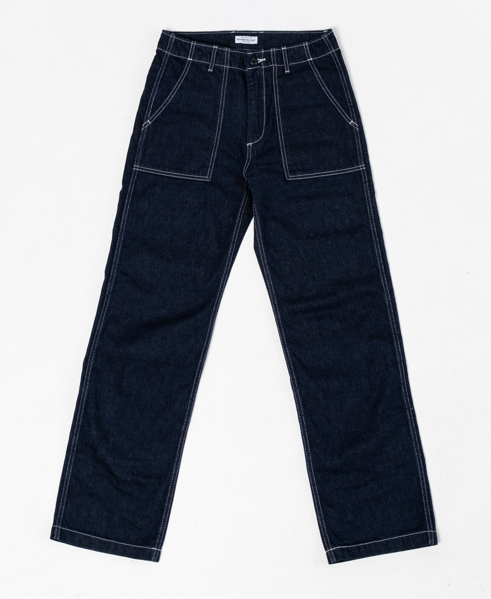 Modern Military Denim Baker Pants