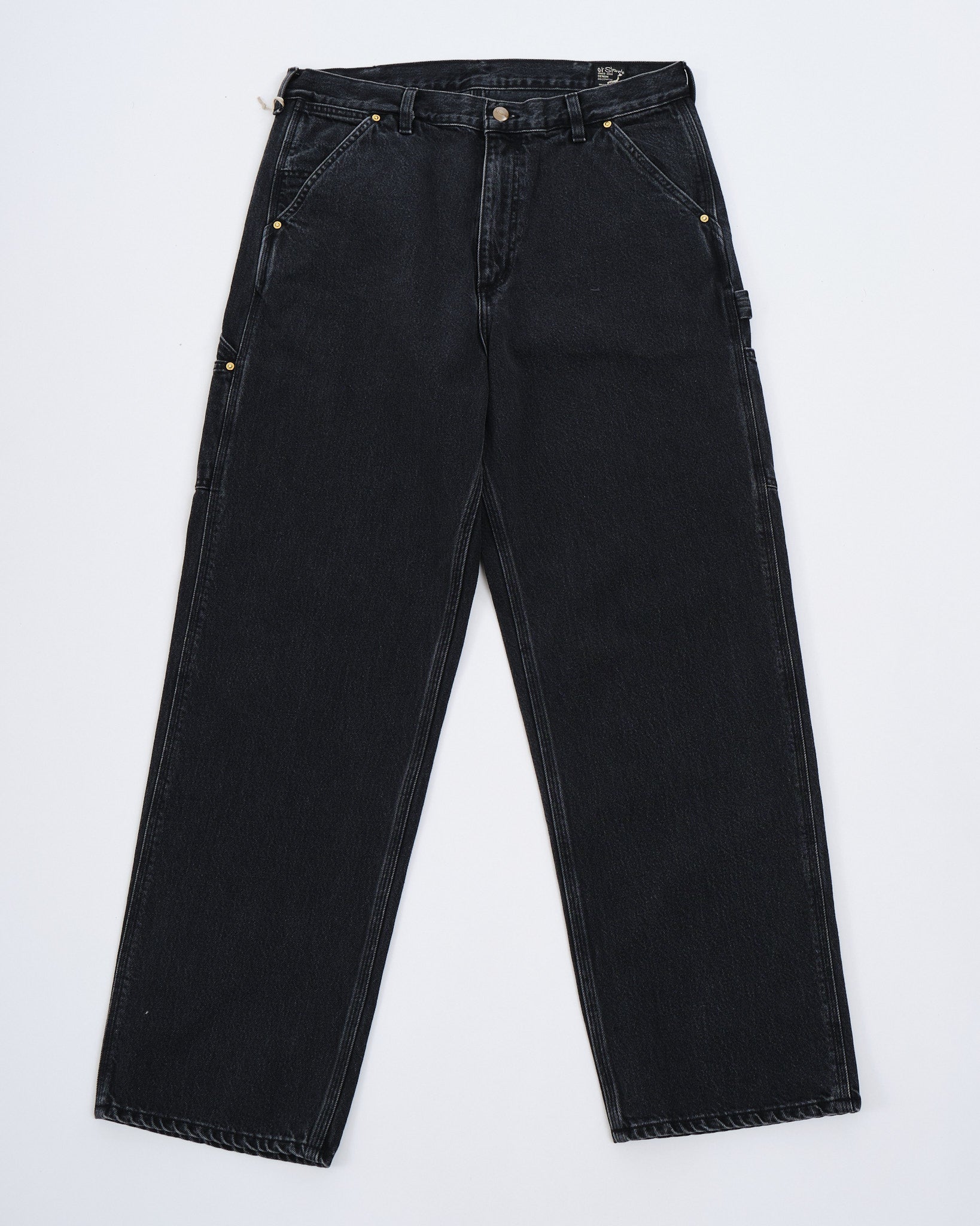 RELAX FIT PAINTER PANTS BLACK DENIM STONE