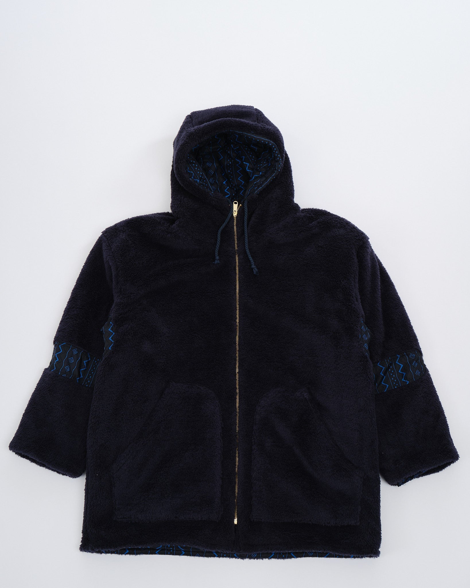 Reversible Hooded Jacket Navy