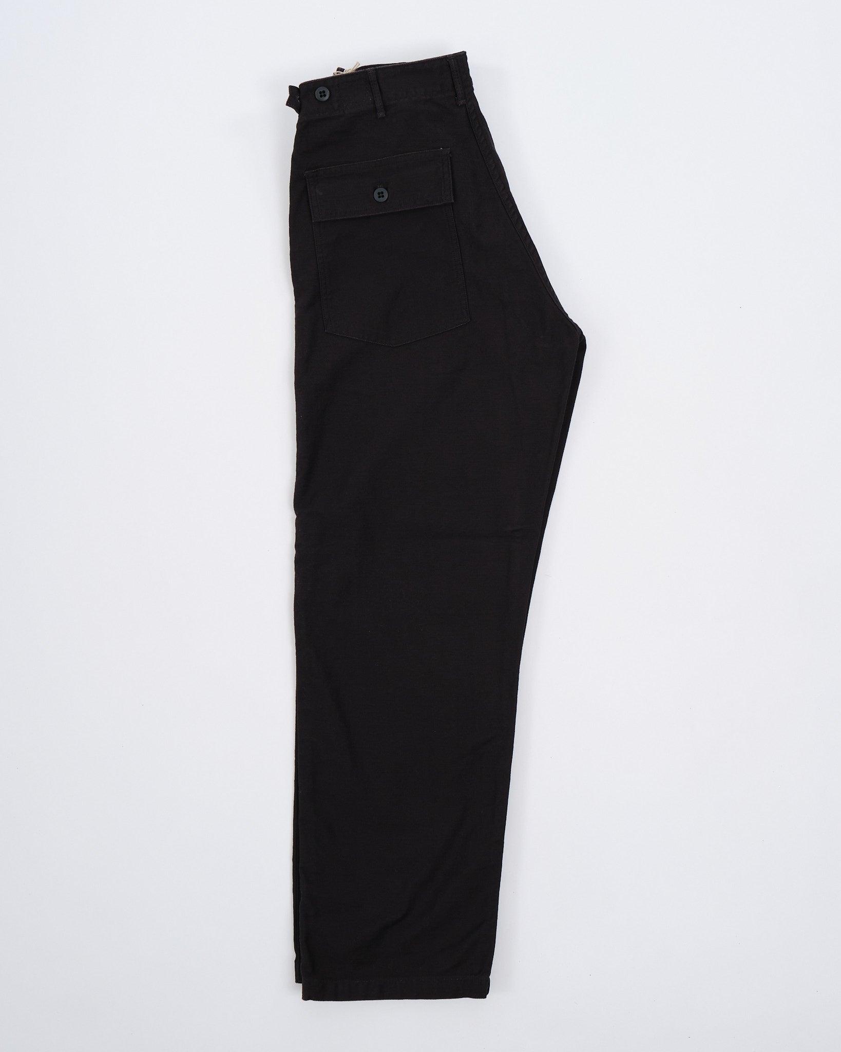 SLIM FIT FATIGUE PANTS BLACK