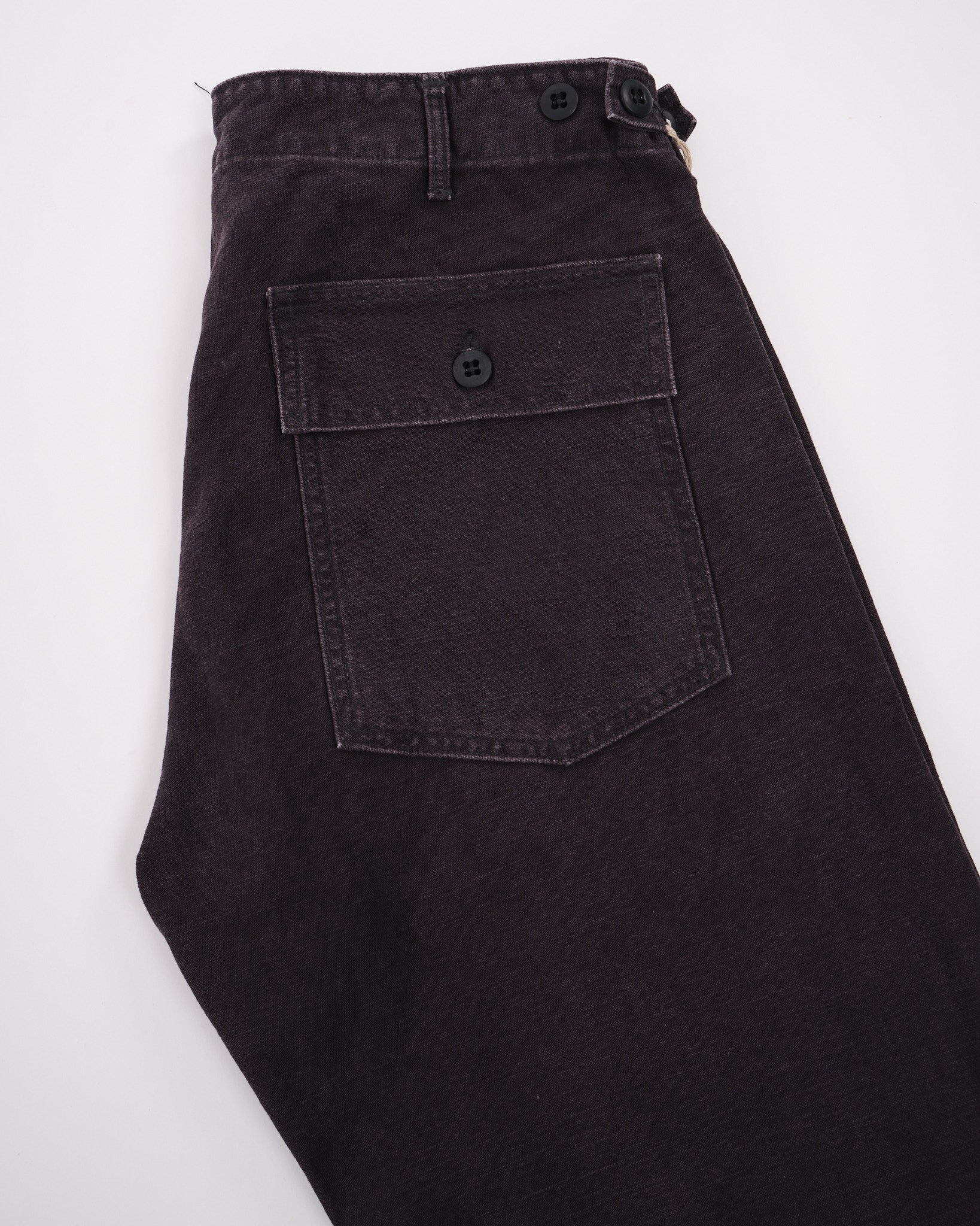 SLIM FIT FATIGUE PANTS BLACK STONE