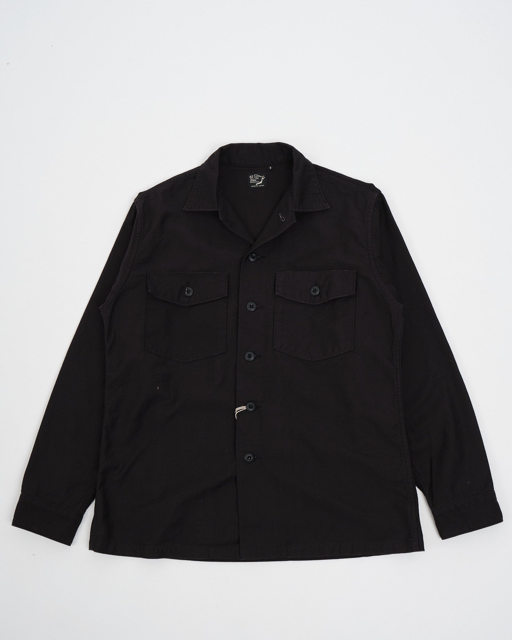 US ARMY FATIGUE SHIRT BLACK