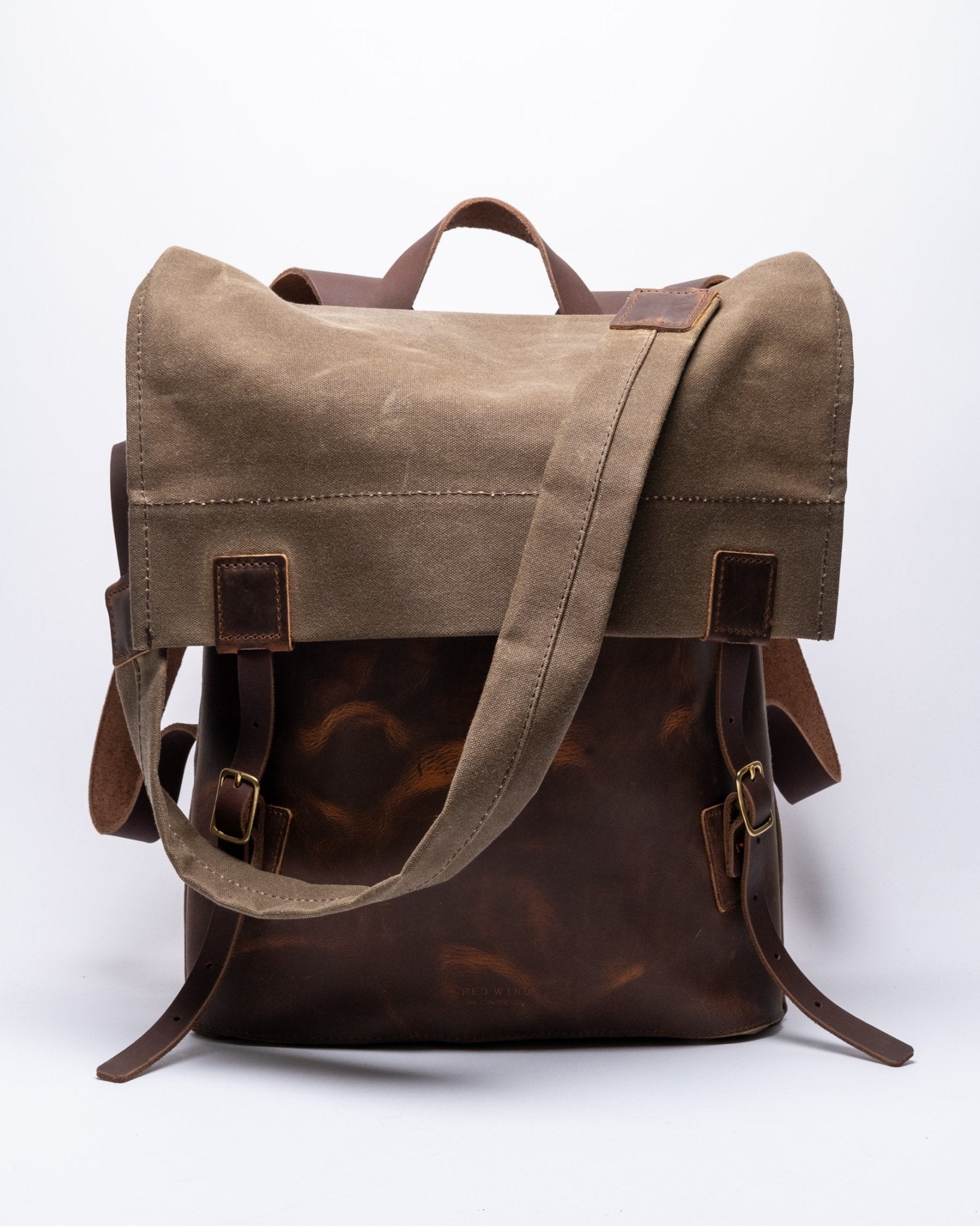 Wacouta Backpack Tan Waxed Canvas Copper